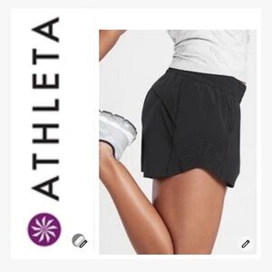 NWT Athleta Women's Black Hustle Shorts